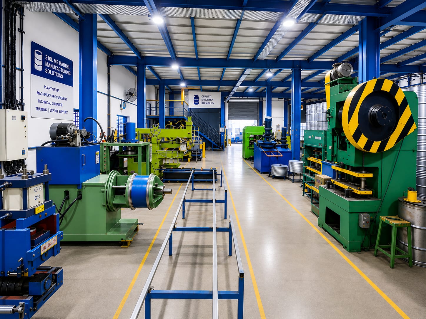 Industrial Barrel Manufacturing Plant Setup